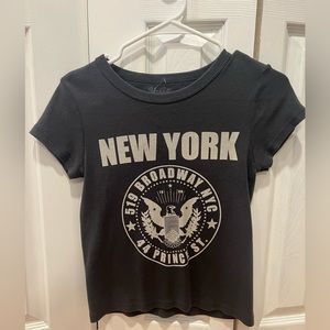 dark gray, John Galt T-shirt (brandy melville)